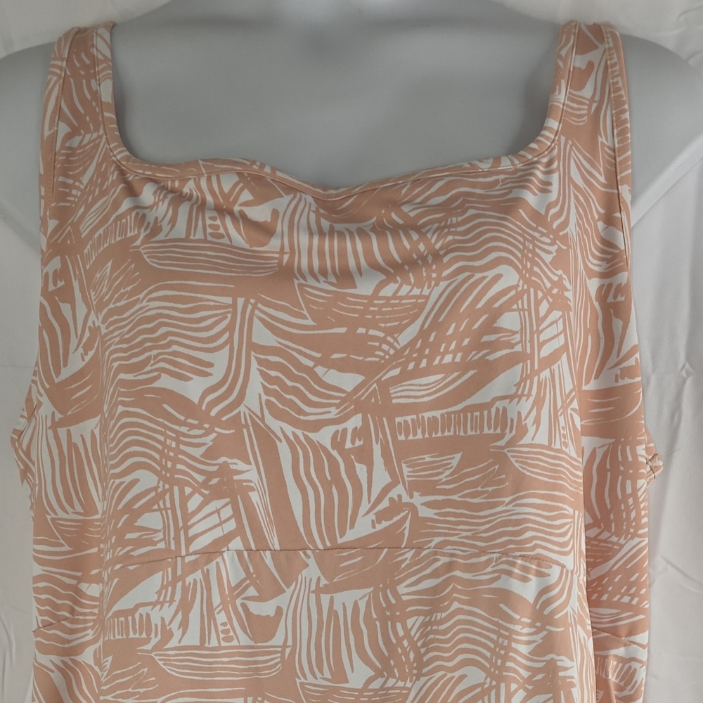 Columbia Sportswear Women's PFG Fishing Dress Size 3X Peach White AE-0972 - Picture 3 of 10